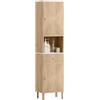 HOMCOM Mobile Bagno a Colonna Alto Stretto con Cassetto Salvaspazio Rovere