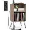COSTWAY Supporto per Giradischi 3 Livelli, 48x40x88 cm (Grigio)