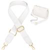 PH PandaHall 83~137cm Tracolla Regolabile per Borsa Bianco in Pelle PU