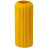 Ingrosso e Risparmio 1 pz Vaso in Ceramica Decorativo con Scanalature Vaso Boho per Fiori Secchi e Composizioni Floreali Vaso da Tavolo Decorazione Casa Complemento d'Arredo Moderno (Giallo-Piccolo)