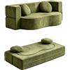 Easnuroz Divano Letto Trasformabile Con Cuscini Divano Componibile Trasformabile Per Piccoli Spazi