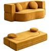 Easnuroz Divano Letto Trasformabile Con Cuscini Divano Componibile Trasformabile Per Piccoli Spazi