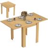 HOMCOM Tavolo da Pranzo Allungabile per 4-6 70-140cm Effetto Legno
