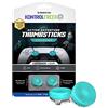 KontrolFreek Lotus Gommini per Controller PS5 | 2x Rialzi Analogici Mid-Rise per PS5 & PS4 | Grip e Controllo Migliorati | Turchese