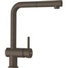 SCHOCK Rubinetto da cucina Epos Bronzo - rubinetto marrone ad alta pressione con tubo flessibile estraibile e connettori standard