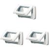 Gewiss 22451 Placca, Stagna Autoportante, Serie System, Bianco, Pacco da 3