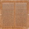 Amig - Griglia Quadrata in Alluminio | Griglie di Ventilazione per Uscita d'Aria | Ideale per Soffitto di Cucina e Bagno | Misure 200 x 200 MM | Colore Legno