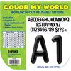 Eureka 845306 Alfabeto e Numeri Bacheca e Classi Decorazioni per Insegnanti, 10,2 cm H, Multicolore, 180 Pezzi