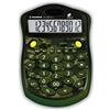 OSAMA Softy - Calcolatrice da Tavolo per Ufficio e Scuola a 12 Cifre e 6 Tasti di Memoria, Prodotto di Cartoleria e Cancelleria con Schermo LCD a Energia Solare e Profilo Gommato Antiurto 20x13.5x2 cm