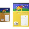 Edipro E5281C Blocco fattura sanitaria regime forfettario 50x2 autoric. f.to 22x15 & E5285A Blocco fattura regime di vantaggio(minimi) e forfettari 50x2 autoricalcante f.to 22x14,8