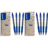 PILOT - Set di 8 G2 - Penne roller in gel a scatto e ricaricabili - Eccellente comfort di scrittura - Blu - Punta Media