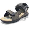 Geox Spherica EC5 Sandali Sportivi Uomo, Beige Chiaro e Nero- U55ELB000EKC1381 (Sistema Taglie Calzature EU, Adulto, Uomo, Numero, Media, 43)