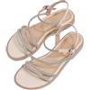 Generico Sandali Donna Comodi Da Estivi Stile Fata, Scarpe, Spiaggia, Abbigliamento Esterno, Casual Alla Con Suola Morbida Camminata Sandalo Gioiello Intrecciate Cult Sughero Plateau Aperte Ragnetto