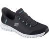 Skechers Glide-Step-Pursuit Hands Free Slip-ins, Scarpe da Ginnastica Donna, Bktq Nero Turchese, 38 EU