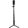 VBESTLIFE Treppiede per Telefono da Tavolo con Angolo Regolabile | Struttura in Lega di Alluminio, Portata Estensibile da 33-56 Cm, Clip per Telefono da 5,6-9,6 Cm, per Streaming Live e