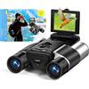 Eoncore Binocolo da 2 pollici con fotocamera integrata per adulti, zoom ottico 10x, zoom digitale 8x, fotocamera da 40 MP, video da 2,5 K, binocolo digitale per bird watching, sport, avventure all'aria aperta