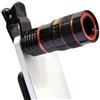 RiseNova Kit obiettivo cellulare regolabile con teleobiettivo (nero) | Grandangolo e ottiche fisheye per migliorare l'imaging dello smartphone