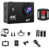 CCZRD 4K Macchina Fotografica Di Azione 1080P/30FPS WiFi 2.0 170D Subacquea Casco Impermeabile Videocamera Registrazione Telecamere Sportive Mini Cam Esterna Cattura I Dettagli Con Nitidezza