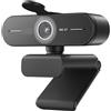CSDASW Webcam 4K Ultra HD Videocamera Web 1080P 60fps C60E Fotocamera for computer USB con messa a fuoco automatica for streaming live/videochiamate/conferenze Incontri e streaming(Webcam 4K)