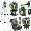 Mulcort Multifunctional 4D 16 Lines Laser Level 3° Self-leveling Machine USB Rechargeable Lithium Battery Leveling Tool with 1.2M 3-Heights Adjustable Alloy Extension Bar Tripod Stand