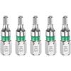 QUARKZMAN 5pz Punte Cacciavite Esagonali H3 1/4 Attacco Esagonale Punte | Testa Esagonale Magnetica, Acciaio S2, 25mm/1 Lunghezza, Cacciavite Elettrico