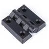 LYMFE Cerniera del cuscinetto, cerniere della porta con Cerniera in nylon di plastica nera Cerniera industriale addensata 405060 Accessori for profili in alluminio for armadi elettrici in plastica ABS(65x65
