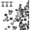 QUARKZMAN 100 Set Di Rivetti A Cappello Singolo 9mm Borchie Chiodi Gunmetal | Fasteners Tubolari Chiodi Metallici, Acciaio Al Carbonio, Testa Tonda, Per Riparazioni Decorazioni