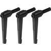 QUARKZMAN 3pz Regolabile Serraggio Leva Maniglie M12 x 50mm Maschio Filettatura Bullone Manopole Girevole Vite blockggio Rapido Rilascio Cricchetto Pulsante Maniglia, Nero