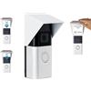 ME&SG Copertura decorativa da pioggia e sole per videocitofono, compatibile con Ring Battery Doorbell 3, 3 Plus, 4 e Battery Plus (62 mm all'interno), custodia protettiva antiriflesso resistente alle