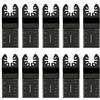 Ghopy 10PCS Oscillante Lame per sega Legno Metallo Taglio Universale Quick Release Multitool Accessori per Bosch Artigiano Dewalt Dremel Fein Ridgid Tch Makita Milwaukee