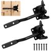 SLIAXINT 2 Pezzi Chiavistello Porta con 12 viti Serratura chiusura gravità giardino Latch Chiusura per cancello autobloccante gravità Automatica
