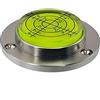 Generic Bilancia magnetica per cintura d'acqua da 50 mm, scala orizzontale ad alta precisione a bolle in alluminio Bullseye Spirit Bubble Superficie Inclinometri rotondi (senza magnete)
