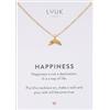 LUUK LIFESTYLE Stainless steel necklace with cute pendants, Angel Wings|Whale|Baguette|Pinecone|Bunny|Honeybee|Duck|Flower, Gifts for Women, 50cm adjustable chain, Silver|Gold|Rose Gold