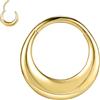 ZS 16G Segmento Setto Anelli Per Naso Per Donna Uomo, 8mm 10mm ASTM F136 Titanio Clicker Orecchini Per Cartilagine Teardrop Hoop Rook Helix Piercing Gioielli