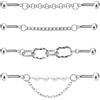 ZS 4 Pezzi 14G Orecchini Industriali a Barretta, 314L Acciaio Chirurgico Catena Cartilagine Elica Orecchini a Perno, Gioielli Piercing a Barra Industriale Per Donne Uomini (Stile Misto B, 14G(1,6mm))