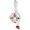 GNOCE Orologio da Tasca Orecchie di Coniglio Ciondolo Fascino, S925 Argento Sterling Charms Dangle Per le Donne Ragazze Moglie Figlia, San Valentino, Festa Della Mamma Gioielli Regalo