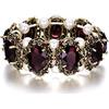 Clearine Bracciali Vittoriano Stile Cristallo Perla Simulata Multi Floreale Cammeo Ispirato Ovale Tratto Braccialetto