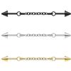 ZS 3 Pezzi Gioielli Piercing Industriali Acciaio Chirurgico, Orecchini Piercing Cartilagine 16g, Orecchini Perno Catena Piercing Industriali Barra Donne Uomini (3 Pezzi Colori misti)