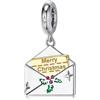 LES FOLIES DI PAOLA GRIECO Charm Natale Lettera a Babbonatale Regalo Bambino ciondolo pendente in argento 925 - Les Folies per Pandora