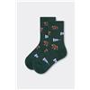 Calzedonia Calzini Fantasia Da Bambini Verde