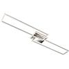 Briloner - Plafoniera LED, Lampada da Soffitto Dimmerabile, Incl telecomando, Incl Controllo Temperatura Colore, Include funzione Luce Notturna e Timer, Cromo-Alluminio, 1100 x 248 x 80 mm (LxWxH)
