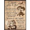 Flyhaw Poster con scritta in lingua inglese To My Wife Carl and Ellie Once Upon a Time I Became Yours You Became Mine, targa in metallo vintage, decorazione per la casa per soggiorno, negozio