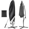 AiQInu Copri Ombrellone con Palo Telescopico, 210D Oxford-Tessuto Copertura Protettiva per Ø 2-4m Ombrelloni, Impermeabile Anti-UV per Ombrellone da Giardino Spiaggia Balcone, 265 * 40/70/50cm