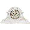DRW Orologio da tavolo acrilico bianco 21,5x6x38 cm