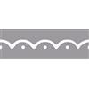 Rayher 89754000 Fustellatrice carta, perforatrice decorativa, fustella, motivo semicerchi, adatta per cartoncini fino a 200 g/m²