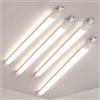 Comely 4Pcs Plafoniera LED Soffitto 120CM, 36W 5500LM, Luce Neutra 4500K