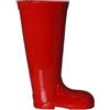 DRW Portaombrelli a forma di stivale in ceramica in rosso 18x32x45 cm