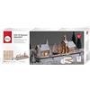Rayher Set di montaggio in legno 3D Alpendorf, FSC Mix Cred, naturale, 40 x 14,5 x 20 cm, 94 pezzi, piatto girevole, scatola, 63157505, 40.8