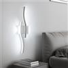 Goeco Applique da Parete Interno LED 20W 2250LM 59 cm 6500K Argento