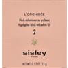 Sisley Highlighter Blush L'Orchidee sul ponte del naso e sull'arco di Cupido. - Stratifica il colore con passate leggere fino a raggiungere l'intensità desiderata. - Per un effetto fresco Fard 15 g Donna